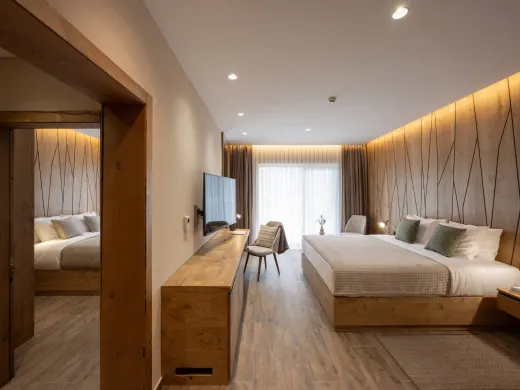 Suite in der Alpensaline mit zwei verbundenen Schlafbereichen